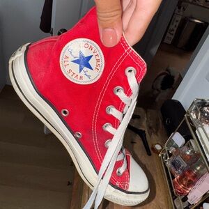 Converse Women's Red High-Top Sneakers